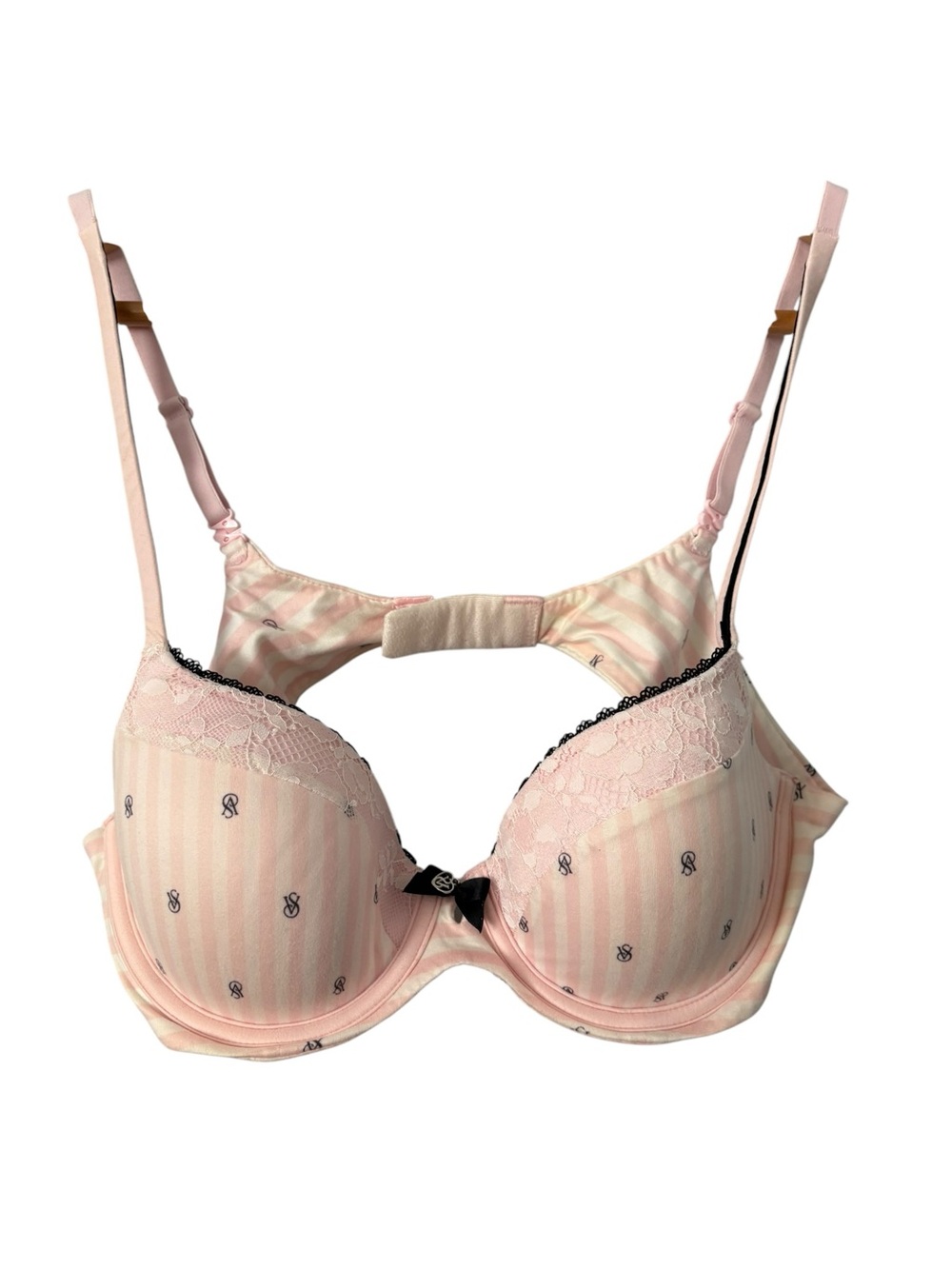 Victoria's Secret Light Pink Lace Trim Push-Up Bra 36B